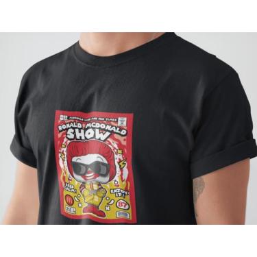 Imagem de Camiseta Poster Pop Style Inspiração MC DONALDS Estampa DTF 100% Algod