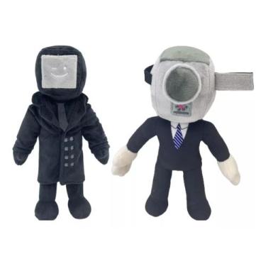 Imagem de Skibidi Toilet Kit 2 Pelúcias Tv Man E Câmera Man Jogo
