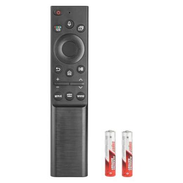 Imagem de BN59-01357F TM2180E RMCSPA1RP1 Controle remoto de voz compatível com Samsung Smart The Frame QLED 4K 8K Smart TV QLED Series Q70A Q60A Q80A QN85A Substituição com Netflix PrimeVideo WWW com baterias