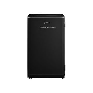 Imagem de Frigobar Midea MDRD142RTD303 93L Inverter Retrô Preto com Prateleiras de Vidro Bivolt