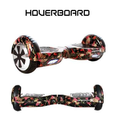 Imagem de Skate Eletrico 6,5 Caveira Mexicana Flores Hoverboard Smart