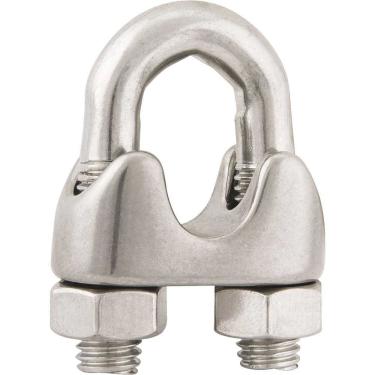 Imagem de Clips para Cabo de Aço 5-16 7,94MM em Aço Inox 304 Alta Resistência à Corrosão Vonder