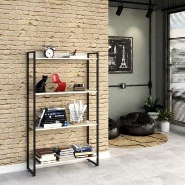 Imagem de Estante Multiuso 4 Prateleiras 80CMX146CM Dynamica Branco/Snow - Compa
