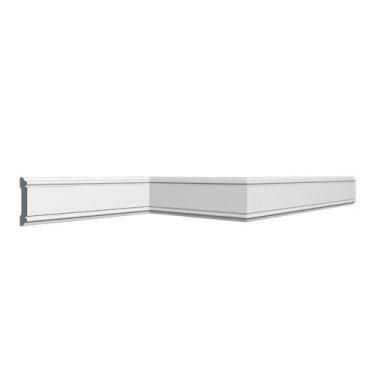 Imagem de Kit 18m Linear Roda Meio Perfil de Poliestireno CW12 Branco Homestar