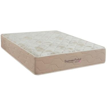 Imagem de Colchão Queen Molas Ensacadas Inovaflex Supreme D33 One Face 158x188x25CM Bege Inova