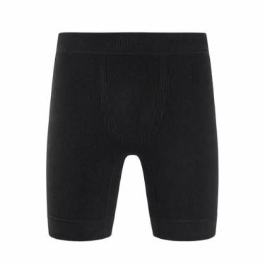 Imagem de Bermuda Térmica Masculina Esportiva Long Leg Polostar Microfibra, Pret