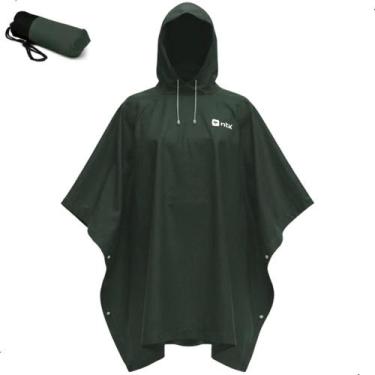 Imagem de Capa de Chuva Poncho Compacto Ntk Resistente Impermeável com Capuz, Ve