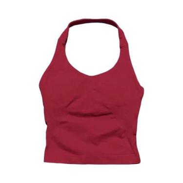 Imagem de Top De Yoga Feminino De Secagem Rápida E Alta Elasticidade, Sem Costur