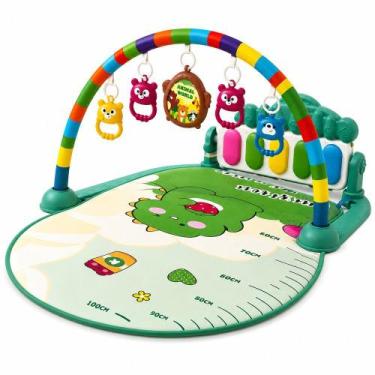 Imagem de Tapete Musical Infantil Interativo com Arco e Piano Verde - Importudo