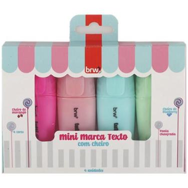 Imagem de Caneta Marca Texto Mini C/CHEIRO 4CORES - BRW