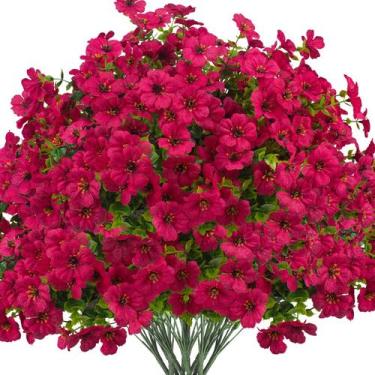 Imagem de Flores artificiais Grunyia Daisy 16 pacotes resistentes a UV