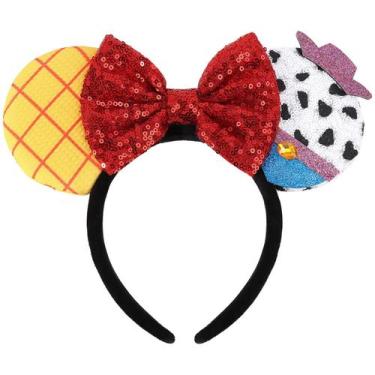 Imagem de Bandana UNSPAZ Mouse Ears para mulheres adultas e meninas, amarela