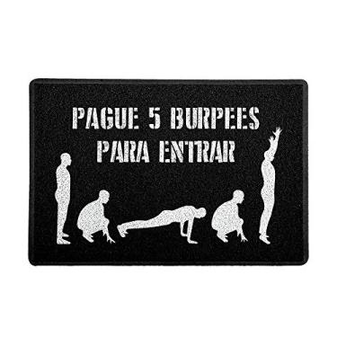 Imagem de Capacho/Tapete 60 x 40 cm - Burpee Preto, CAP-79-PRETO, Beek Geek's Stuff