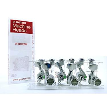 Imagem de Tarraxa c trava Gotoh MGT 6 em linha SG381 07L MGT C cromada