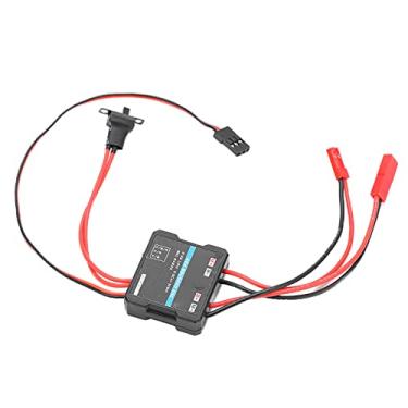 Imagem de Dilwe Controlador eletrônico de velocidade, 40A à prova d'água, escovado ESC, peça sobressalente adequada para carros modelo RC de 1/16 1/18