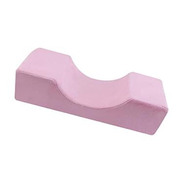 Imagem de Travesseiro de cílios de suporte para pescoço, com zíper cervical travesseiro para extensão de cílios enxertia de maquiagem, Cor de rosa