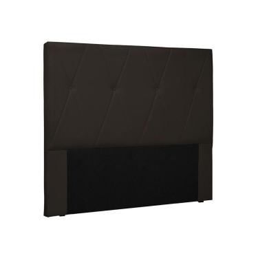 Imagem de Cabeceira Aquilla Para Cama Box King 195cm Corino Marrom - D`Rossi