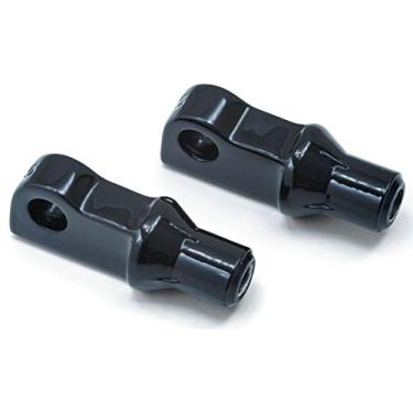 Imagem de Kuryakyn Componente do pedal de motocicleta 8887: adaptadores de pino cônico para motocicletas Harley-Davidson XL 2010-19, preto brilhante, 1 par