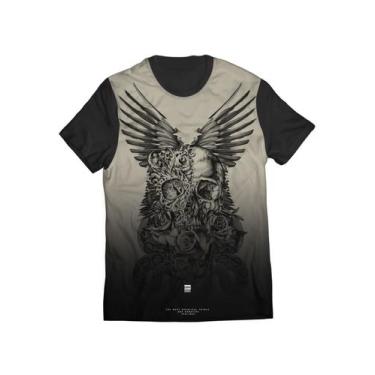 Imagem de Camiseta Masculina Sentimento Do Lado Escuro Skull T-Shirt - Di Nuevo