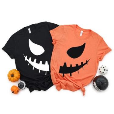 Imagem de Kit C/2 Camisetas De Halloween Casal Fantasia Camisa Helloween - Centr