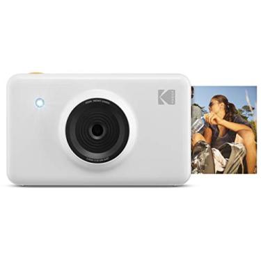Imagem de KODAK KOD-MSW Mini Shot Câmera Digital Instantânea Sem Fio e Mídias Sociais Impressora de Foto Portátil, Visor LCD, Impressões Coloridas de Qualidade Premium, Compatível com iOS e Android (Branco)