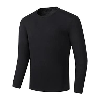 Imagem de Calças de baixo térmico femininas tops, calças, roupa íntima masculina para esportes ao ar livre aquecida calças roupas de aquecimento de inverno, homens preto, EGG