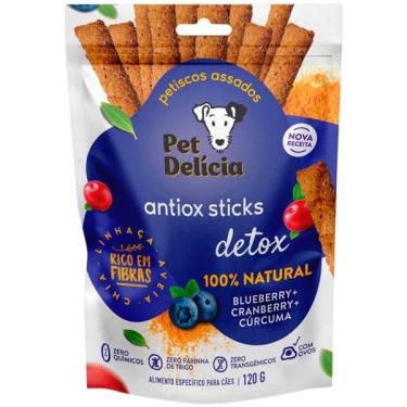 Imagem de Snack Pet Delícia Petisco Natural para Cães Sabor Blueberry e Cranberry - 120g