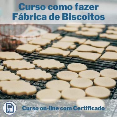 Imagem de Curso Online em videoaula de como fazer Fábrica de Biscoitos com Certificado + 2 brindes