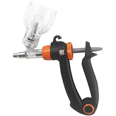 Imagem de Injetor De Pistola De Seringa Para Gado Com 12 Agulhas De Tamanho Aleatório, Seringa Contínua De Gado Automática De 2ML / 6ML, Equipamento Multifuncional De Metal Para Fazenda Veterinária Frango O