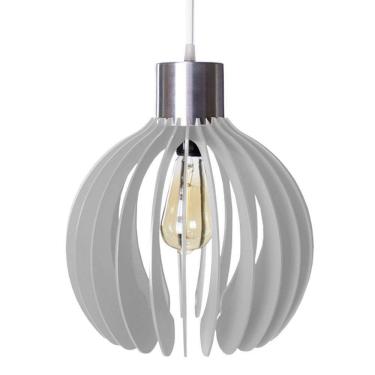Imagem de Luminária Teto Lustre Pendente Balcão Cozinha Sala Paquistão Cor:branco
