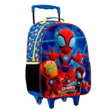 Imagem de Mochila 3D de Rodinhas Infantil - 16 - Marvel - Spidey R - Xeryus