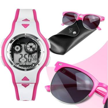 Imagem de Kit Relógio Infantil Bracelete + Óculos