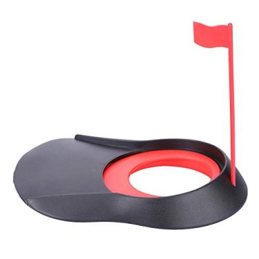 Imagem de Golf Aid, Putting Cup, Golf Putting Trainer Mini Golf Indoor para Avid Golfer Office(vermelho, Tipo B)
