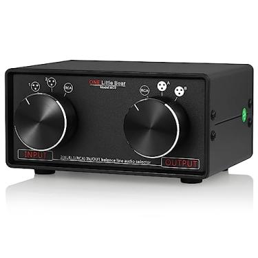 Imagem de Nobsound Little Bear MC3 3-IN-3-OUT XLR Balanced/RCA Stereo Converter Audio Selector Splitter Box Passivo Pré-amplificador XLR para RCA Interruptor de áudio (XLR e RCA)