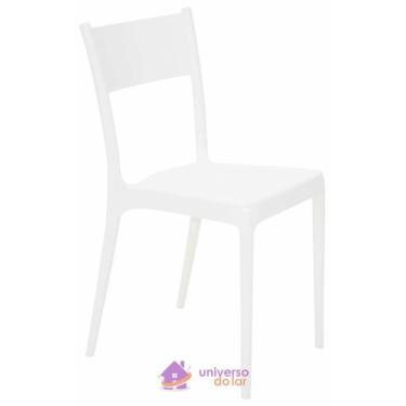 Imagem de Cadeira Tramontina Diana Satinada Branca Sem Braços Em Polipropileno E