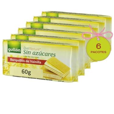 Imagem de Kit c/ 6und Wafer de Baunilha GULLON Zero Açucar 60g