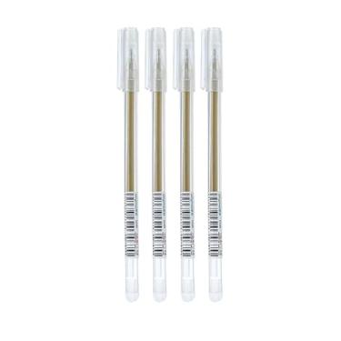 Imagem de 4 peças - 0,8 mm-8 cores marca-texto branco delineador dourado mão design canetas coloridas - ouro alto brilho