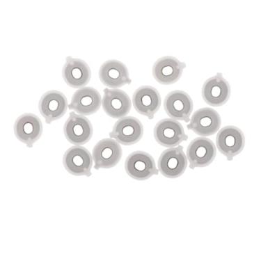 Imagem de Colaxi Guias de válvula de chifre alto pacote de 20 instrumentos musicais de plástico instrumentos de bronze conjunto de reparo de acessórios de trompete, 18mm x 15mm