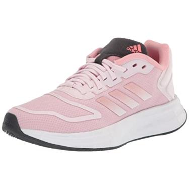 Imagem de adidas Tênis de corrida feminino Duramo Sl 2.0, Quase rosa/malva maravilha/vermelho ácido, 40