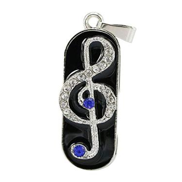 Imagem de 8GB Blue Music Note Modelo USB Flash Drive USB 2.0 Stick Flash Drive U Disk Pen Drive Memory Stick USB Drive U Disk USB Flash Disk