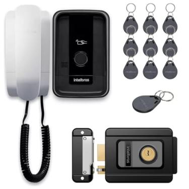 Imagem de Interfone Porteiro Intelbras Ipr 1010 Id Com 10 Tags Para Abertura e Fechadura Fx 1500