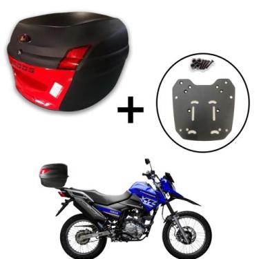 Imagem de Baú 34 litros Awa Proos com Bagageiro para Crosser 150, Vermelho