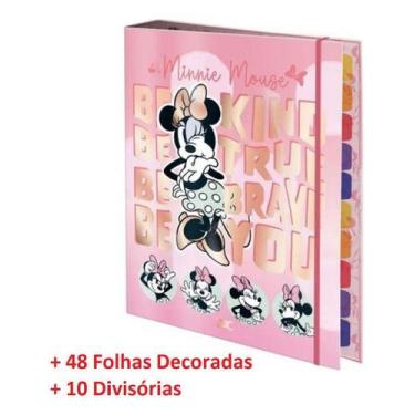 Imagem de Fichário Universitário Escolar Argolado Personagens 24,5x30 - dac, Ros