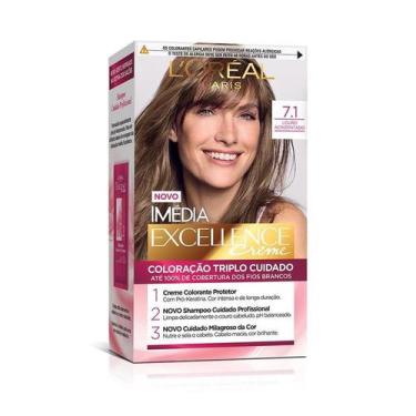 Imagem de Coloração Imédia Excellence L'Oreal Creme 7.1 Louro Acinzentado - Imed