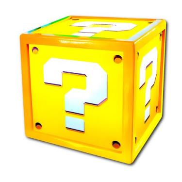 Imagem de Luminária Abajur Bloco Interrogação Super Mario Bros Decoração Gamer -