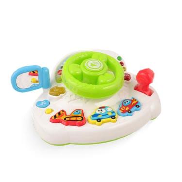 Imagem de Volante Baby Musical Infantil C/ Atividades Sons - Pica Pau - Pica-pau