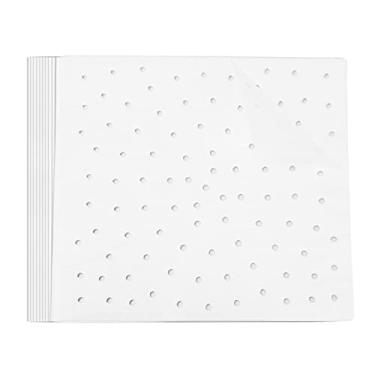 Imagem de Forros de forno Air Fryer, forros de papel pergaminho antiaderentes de 29 x 25 cm para torradeira, fornos, desidratadores, fritadeira a ar GG - 100 peças (branca)