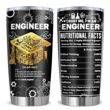 Imagem de Ladyhold Presentes de engenheiro, presente para engenheiros copo de 590 ml, presentes de engenharia mecânica para homens, presente de formatura de estudante de engenharia civil