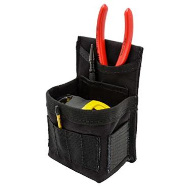 Imagem de Diamondback Bolsa GK1 – Pequena bolsa de ferramentas com clipe de cinto – Bolsa de ferramentas ideal multiuso para carpinteiro e eletricista – 7,6 cm x 7 cm x 17 cm bolsas modulares de cinto para coletes e cintos utilitários (preto)