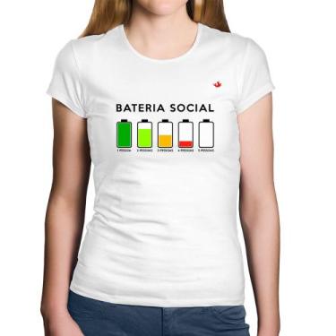 Imagem de Baby Look Algodão Bateria Social - Foca na Moda, Branco, GG